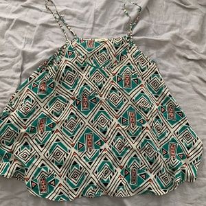 American Vintage Silk Camisole - Geometric Print Size S